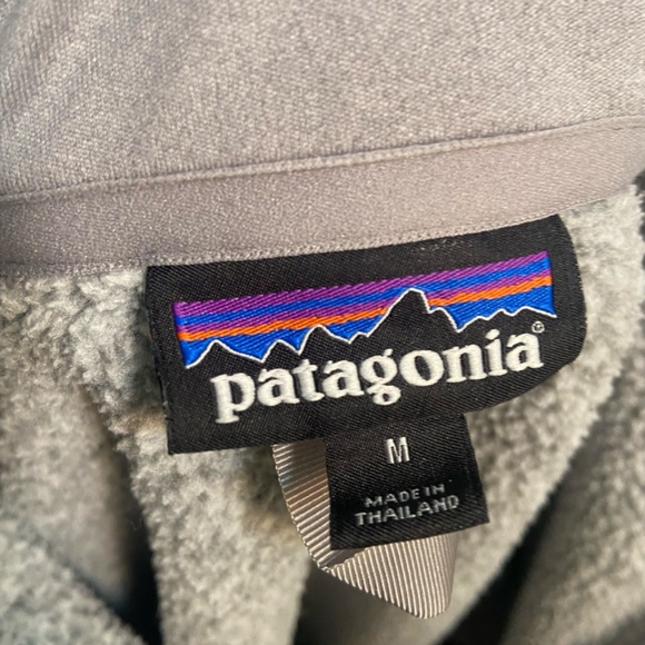 Grey Patagonia Quarter Zip Fleece Jacket Size Medium - Picture 4 of 4
